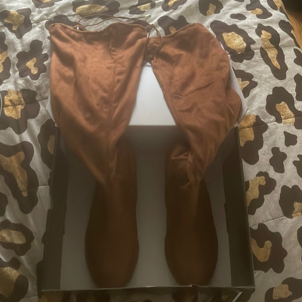 Caramel Thigh Boots